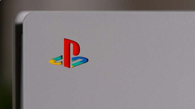 PS logo on a grey background