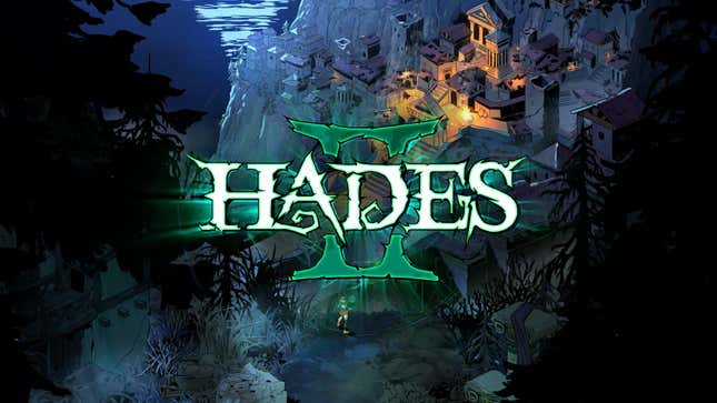 The logo for Hades 2 is displayed over a Hades environment.