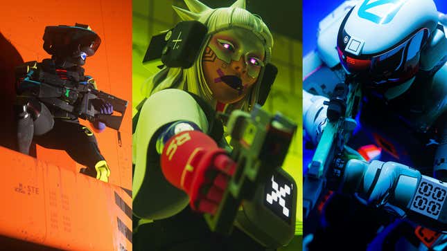 Art shows characters from Marathon.