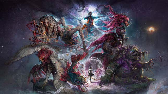 Concept art for South of Midnight shows various mythical creatures.